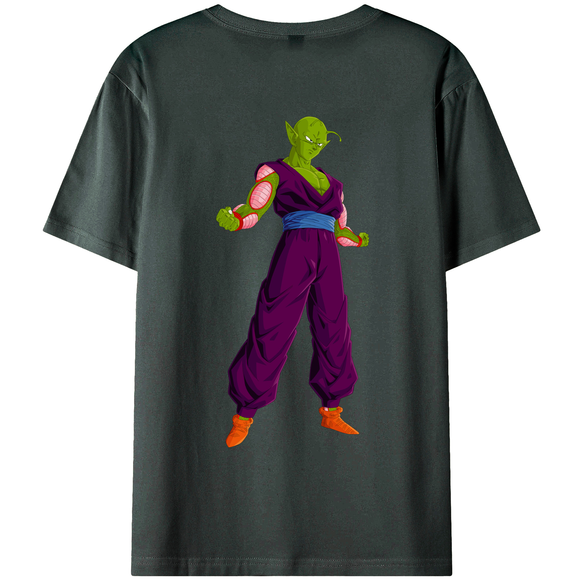 （画像用） ドラゴンボール ピッコロ DRAGON BALL Piccolo 綿100％ メンズ半袖Tシャツ（バックプリント） 通気性